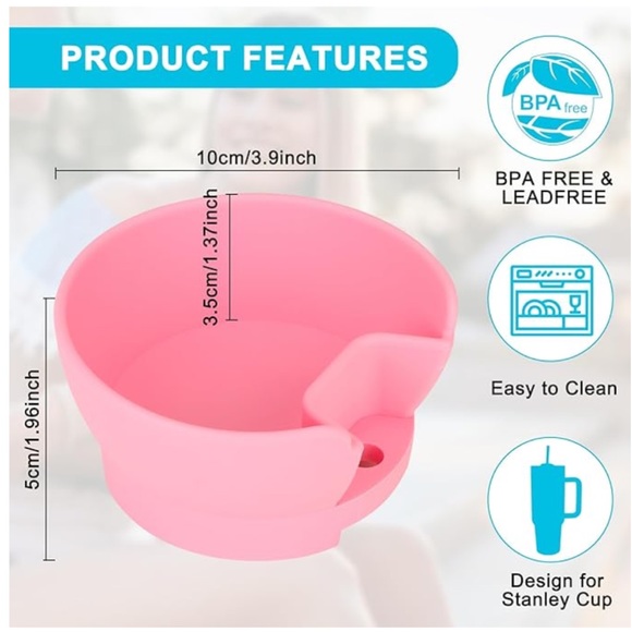 Yellow Snack Bowl for Stanley 40 oz Tumbler with Handle - Picture 4 of 6